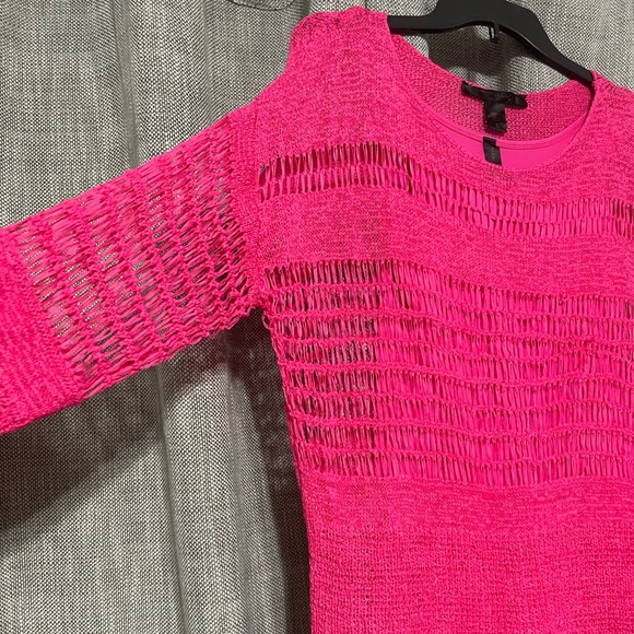 🔴🔴MiracleBody Pink Long Sleeve Tunic & Spaghetti Strap Set - Picture 3 of 8